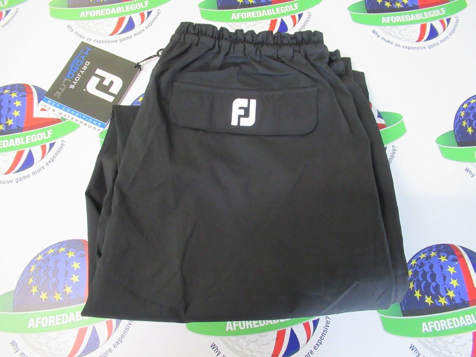 FJ FootJoy cheapest DryJoy black rain waterproof golf pants