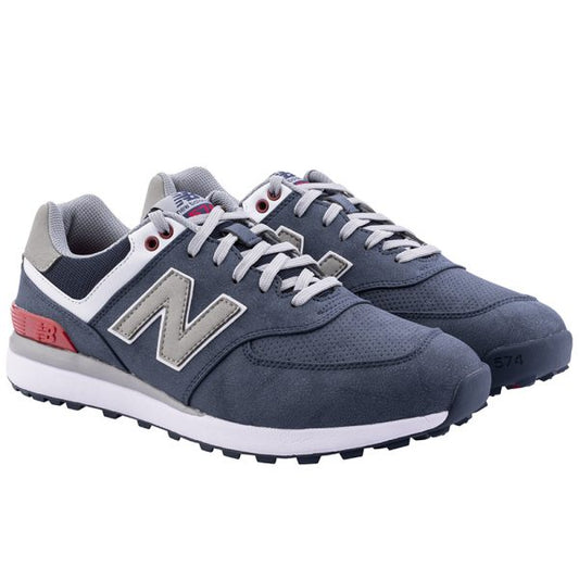 New Balance Mens 574 Greens v2 Spikeless Waterproof Golf Shoes Navy Uk Size 10.5 Medium