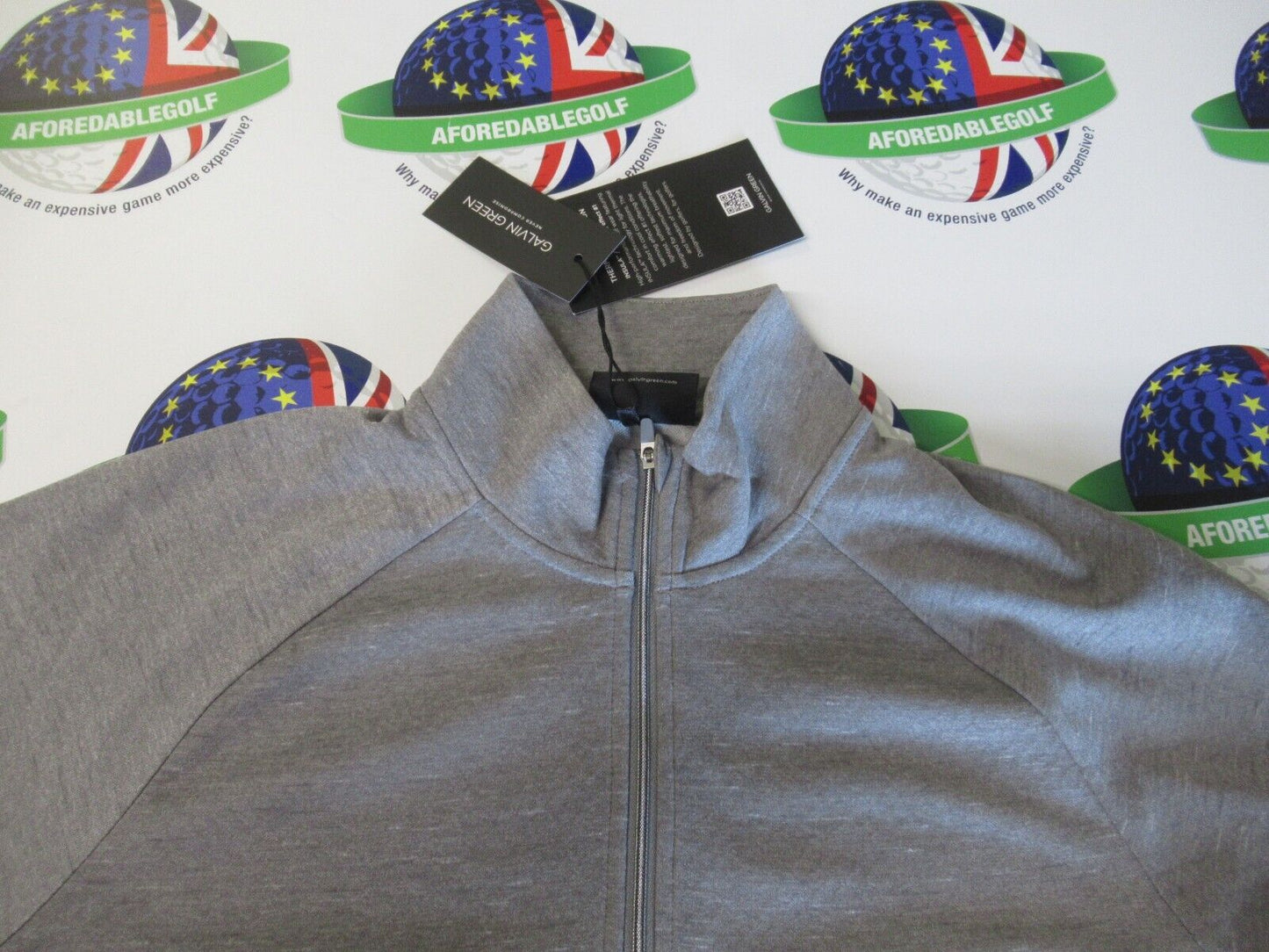 galvin green ladies diora 1/2 zip insula pullover grey melange uk size medium