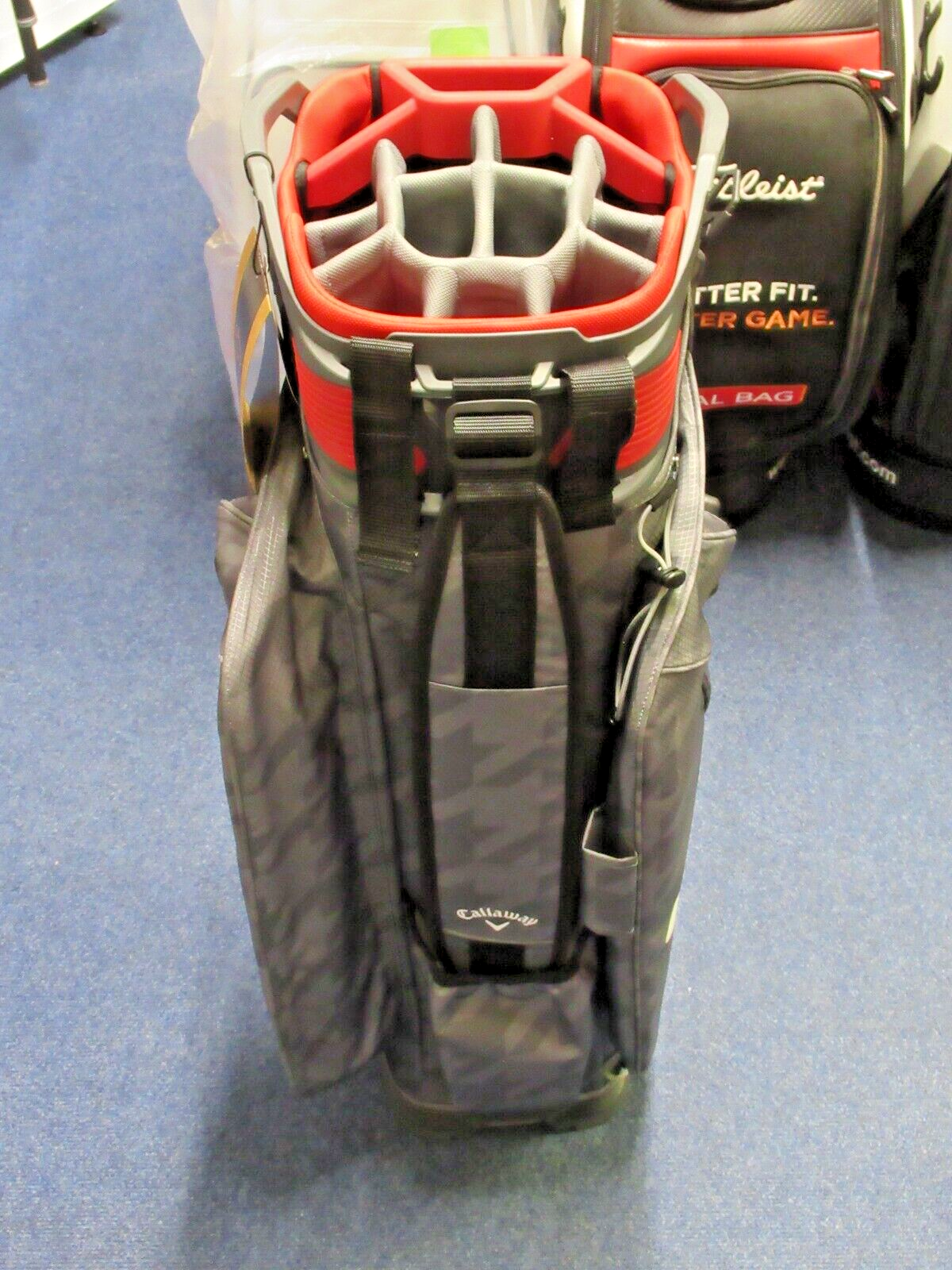 new callaway golf org 14 way hyper dry waterproof cart bag charcoal houndstooth