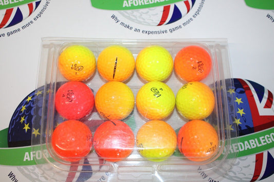 12 vice pro/pro plus tour shade golf balls pearl/pearl 1 grade