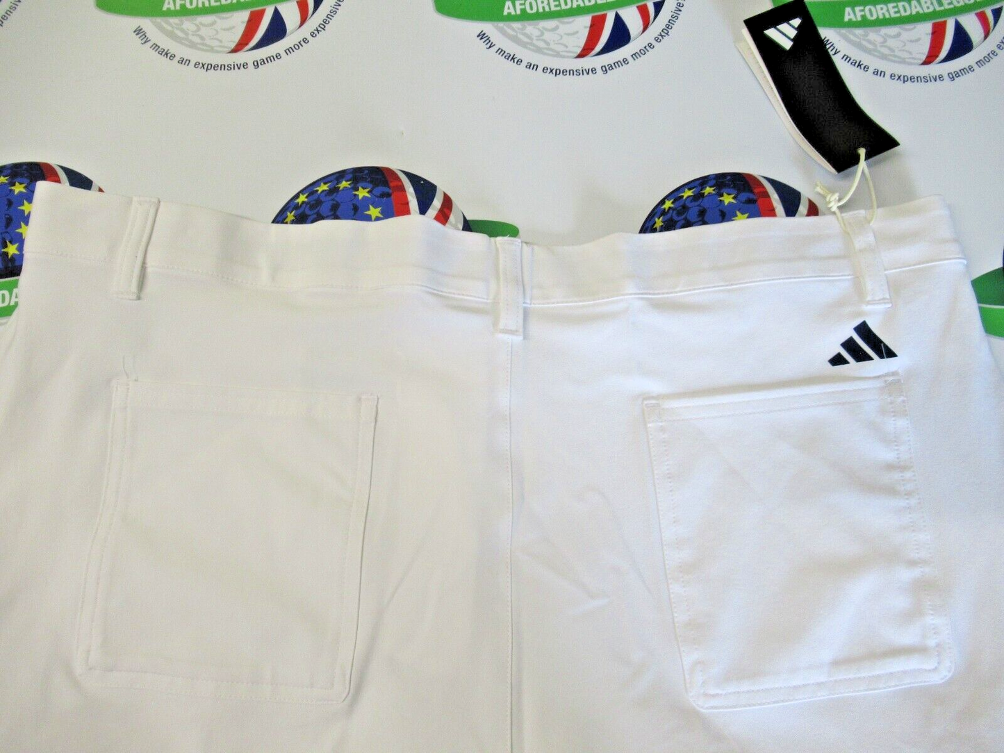 adidas golf utility shorts white waist 38"