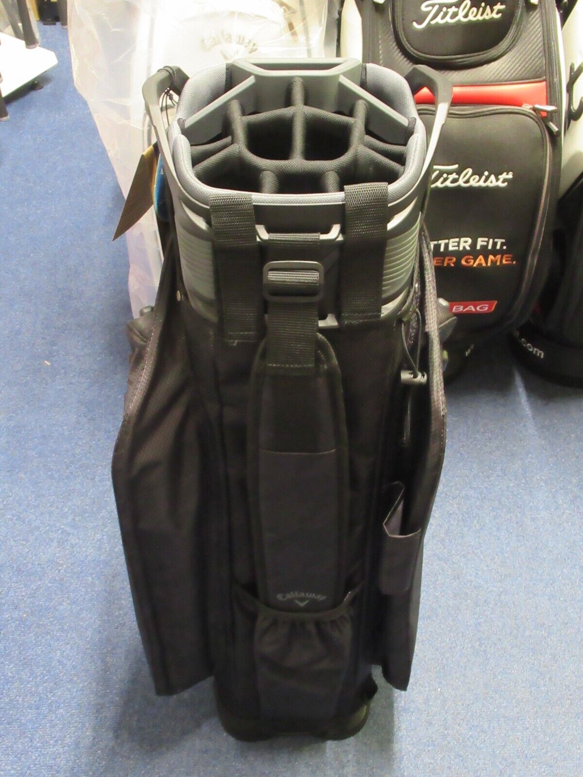 new callaway golf org 14 way hyper dry waterproof cart bag black houndstooth