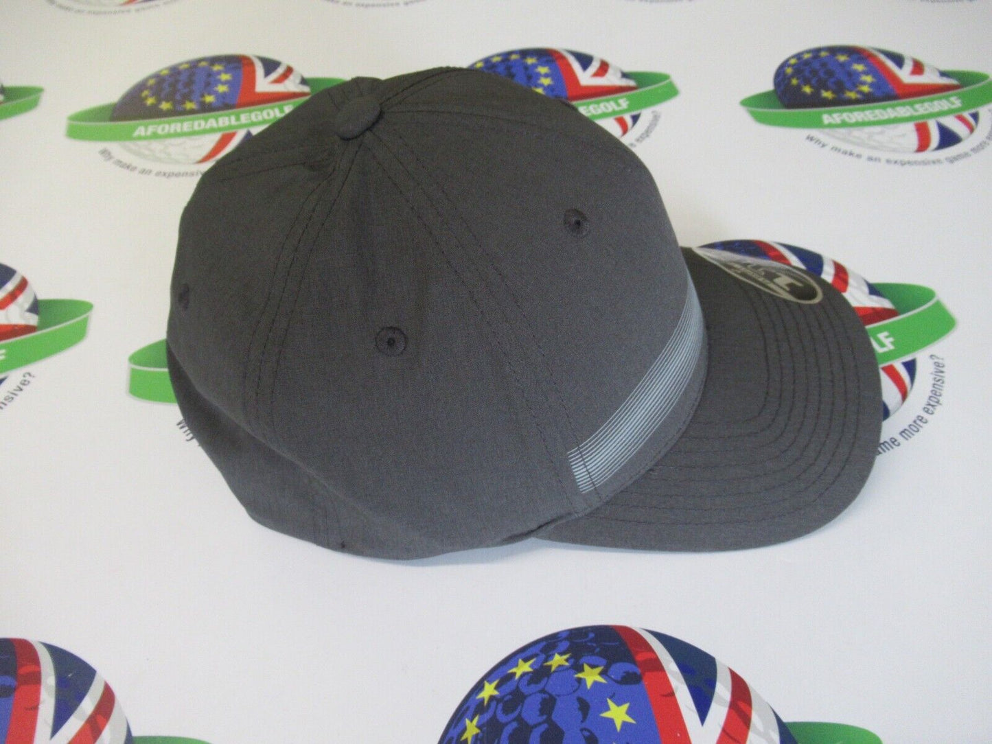callaway straight shot flexfit grey/silver grey adjustable golf cap