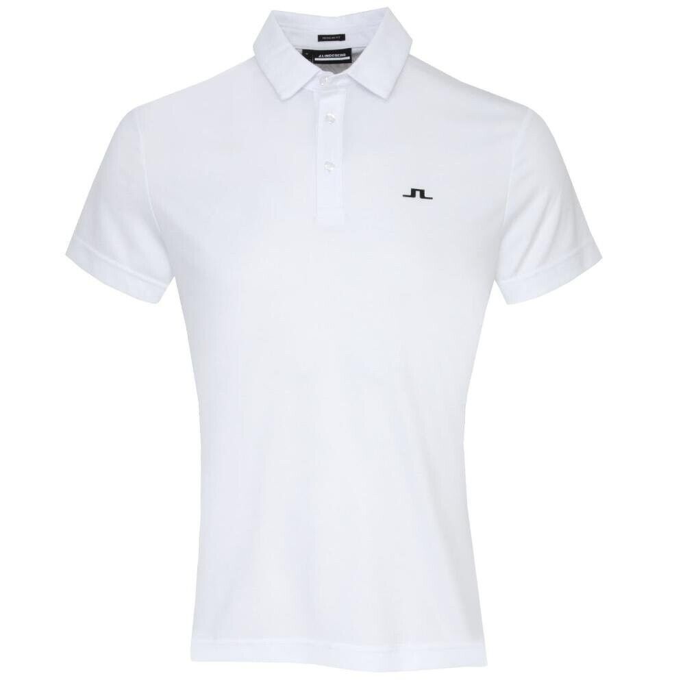 j.lindeberg peat regular fit polo shirt white uk size xl