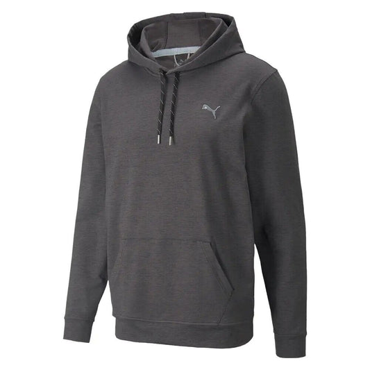 puma cloudspun progress golf hoodie black heather uk size xxl