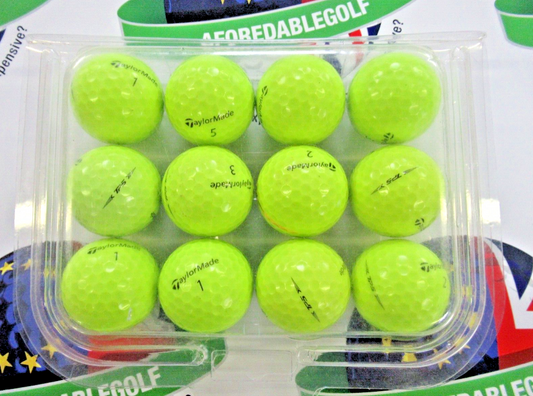 12 taylormade tp5 optic yellow golf balls pearl/pearl 1 grade