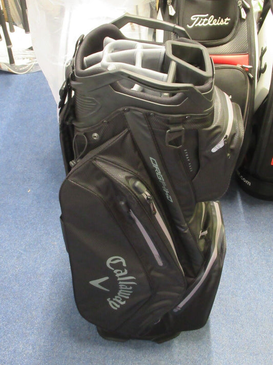 new callaway golf org 14 way hyper dry waterproof cart bag black/grey