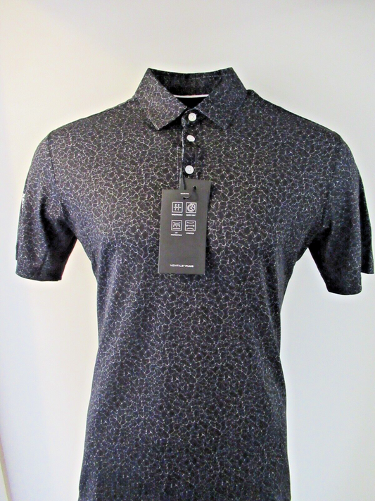 galvin green mani ventil8 plus polo shirt black uk size medium