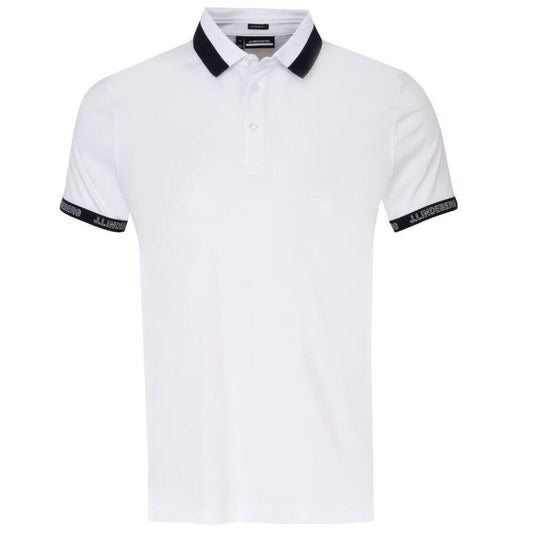 j.lindeberg guy regular fit polo shirt white uk size xl