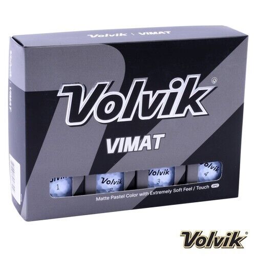 new 12 volvik vimat matte finish white golf balls