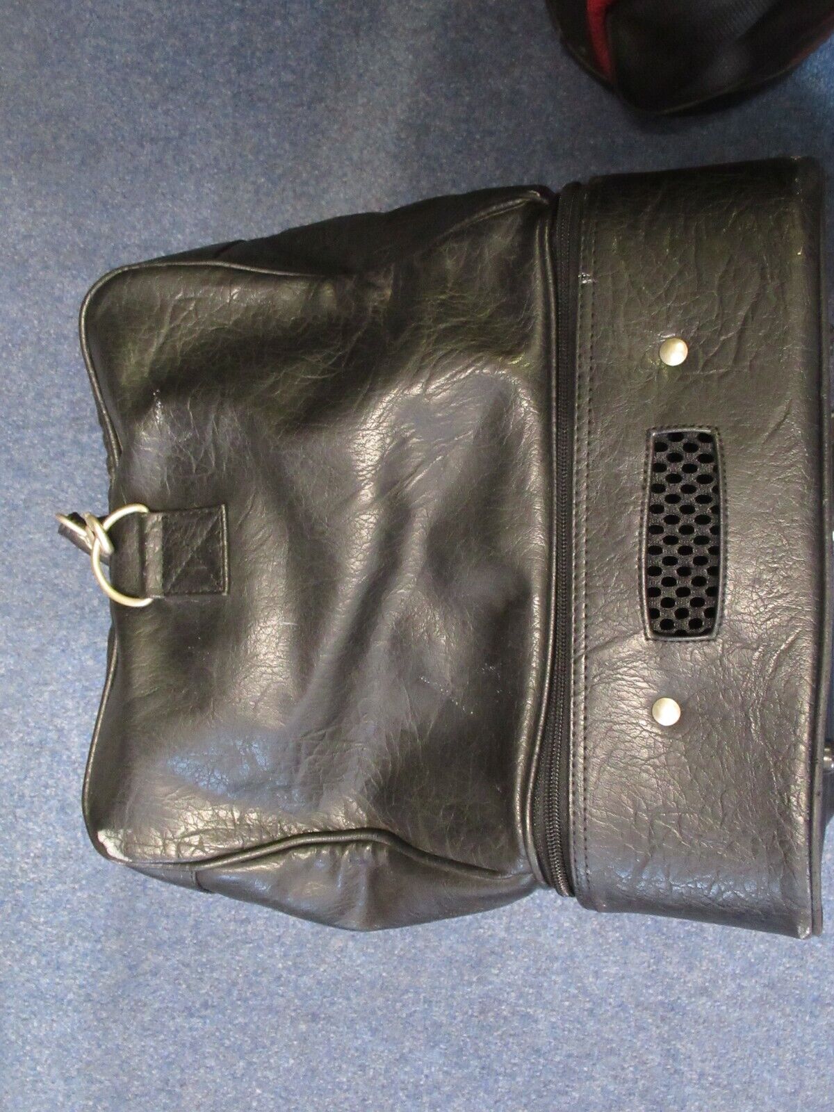 used cobra golf classic vintage black leather holdall duffle weekend b ...