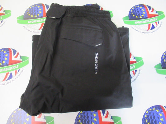 used galvin green arthur gore-tex pac-lite blk waterproof trousers w 34.6" l 32"