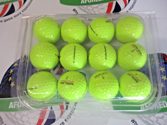 12 kirkland signature optic yellow pearl/pearl 1 grade golf balls