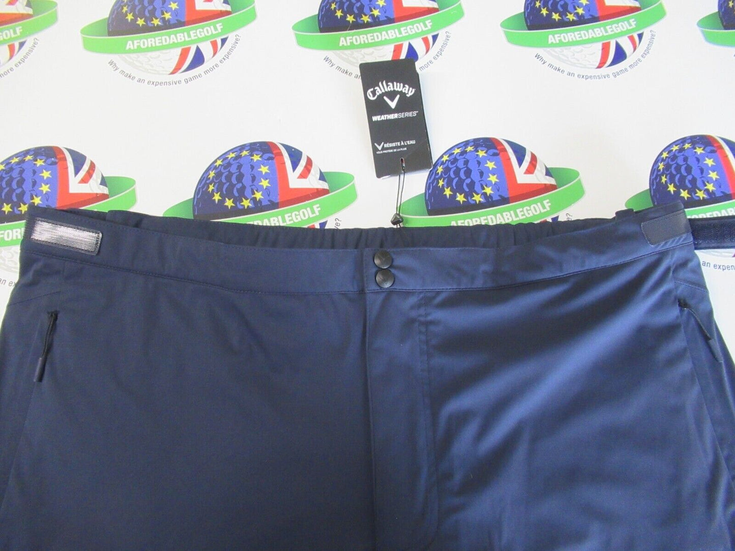 callaway weather series stormlite waterproof trousers navy waist 40" x leg 31"