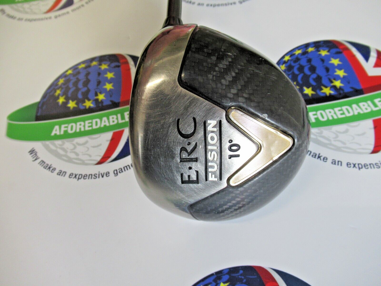 used callaway e.r.c fusion 10 degree driver rch system 55g shaft regular flex