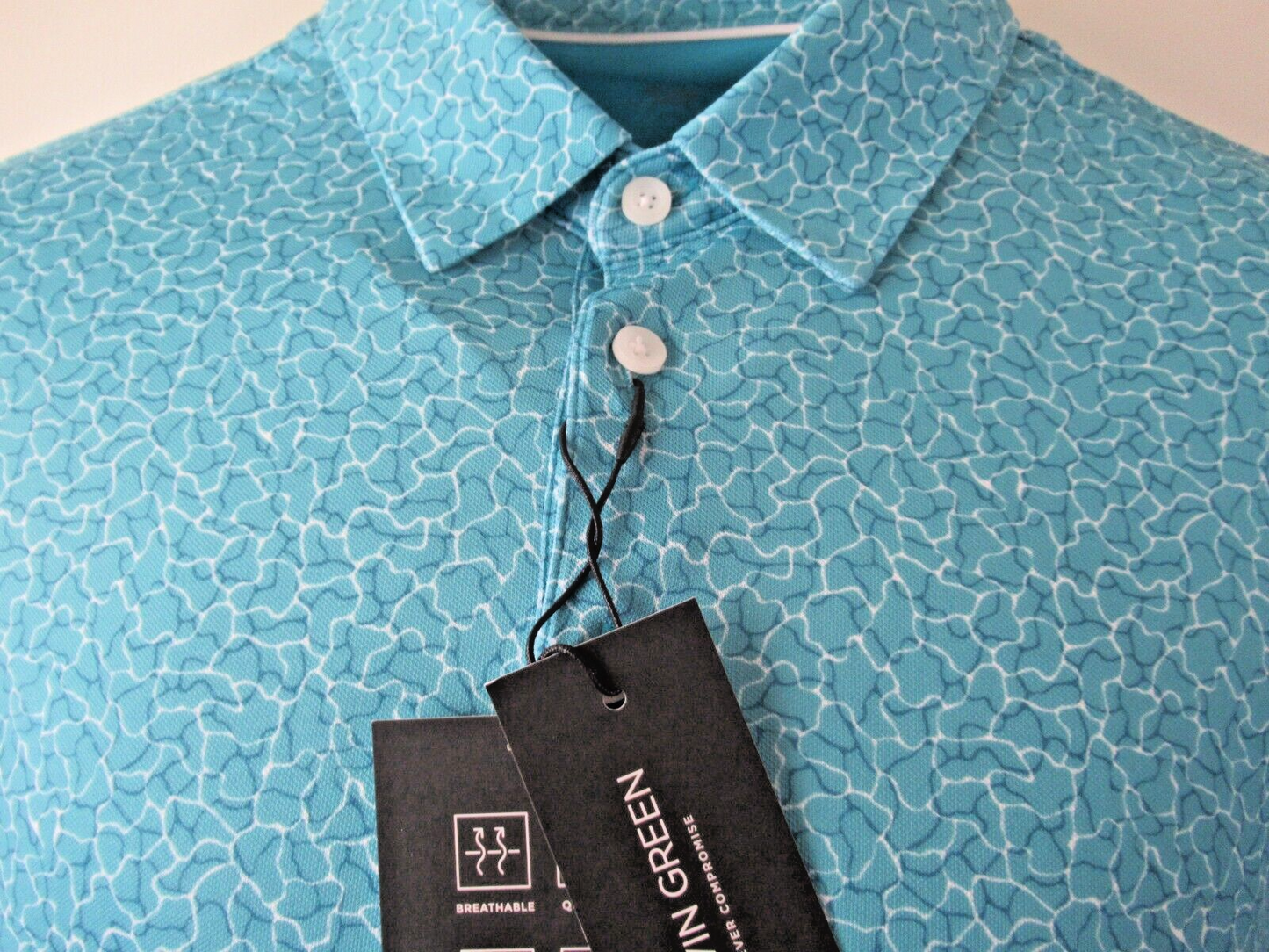 galvin green mani ventil8 plus polo shirt aqua uk size xxl