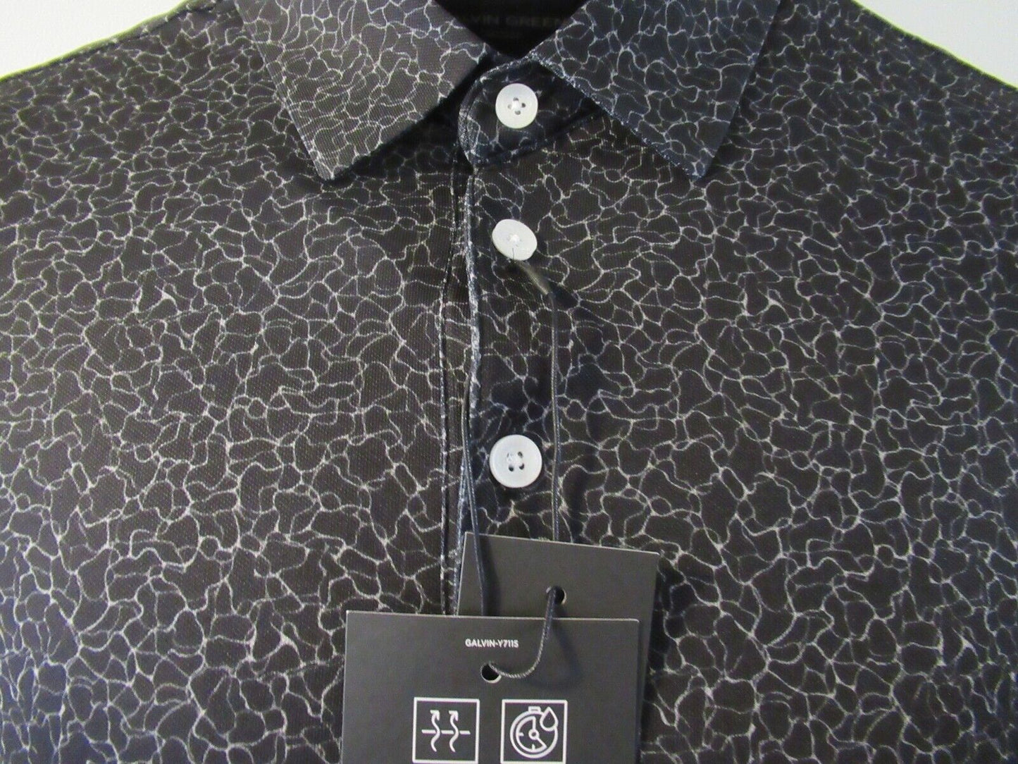 galvin green mani ventil8 plus polo shirt black uk size medium