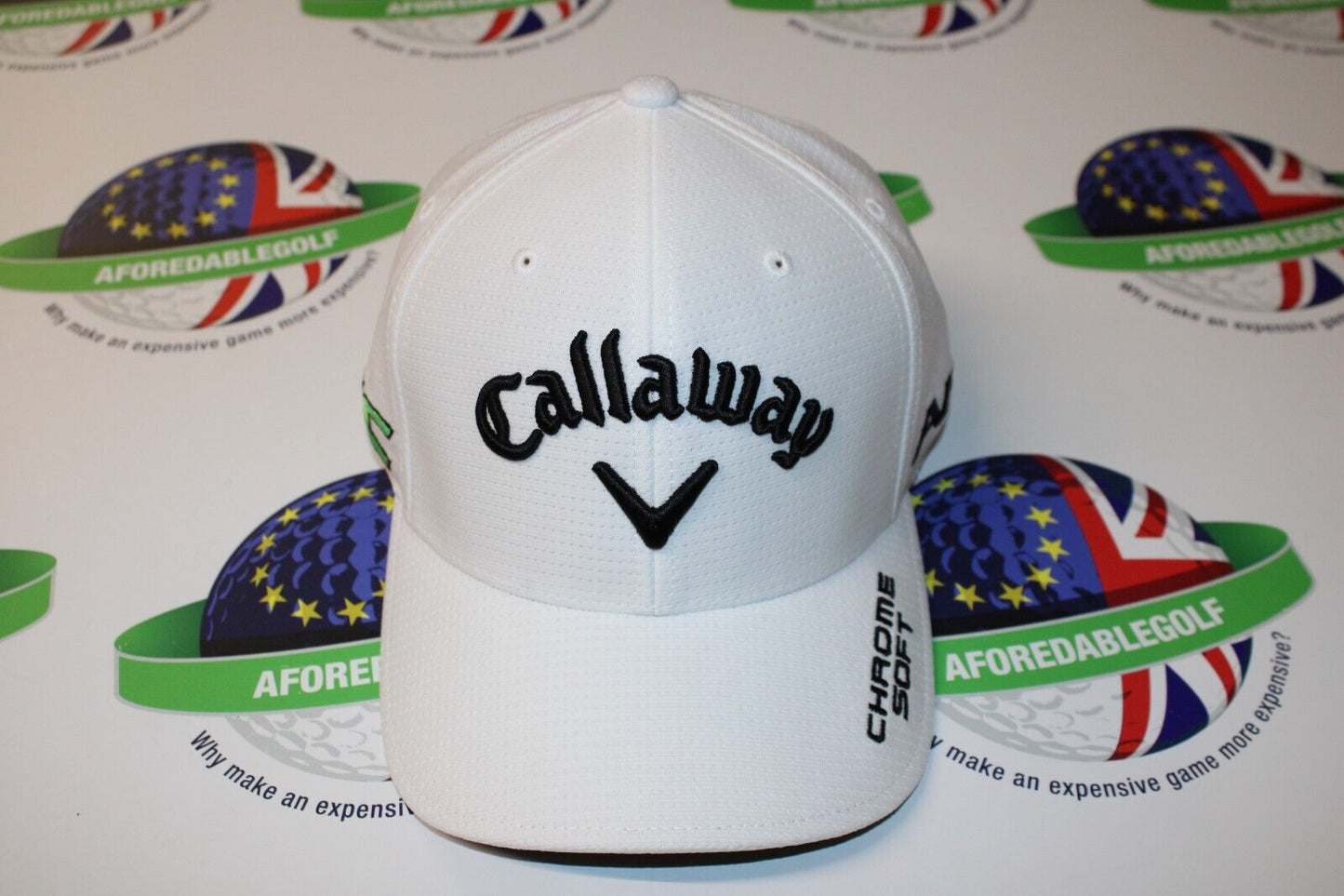 callaway tour authentic flex fit fitted white cap epic apex small/medium