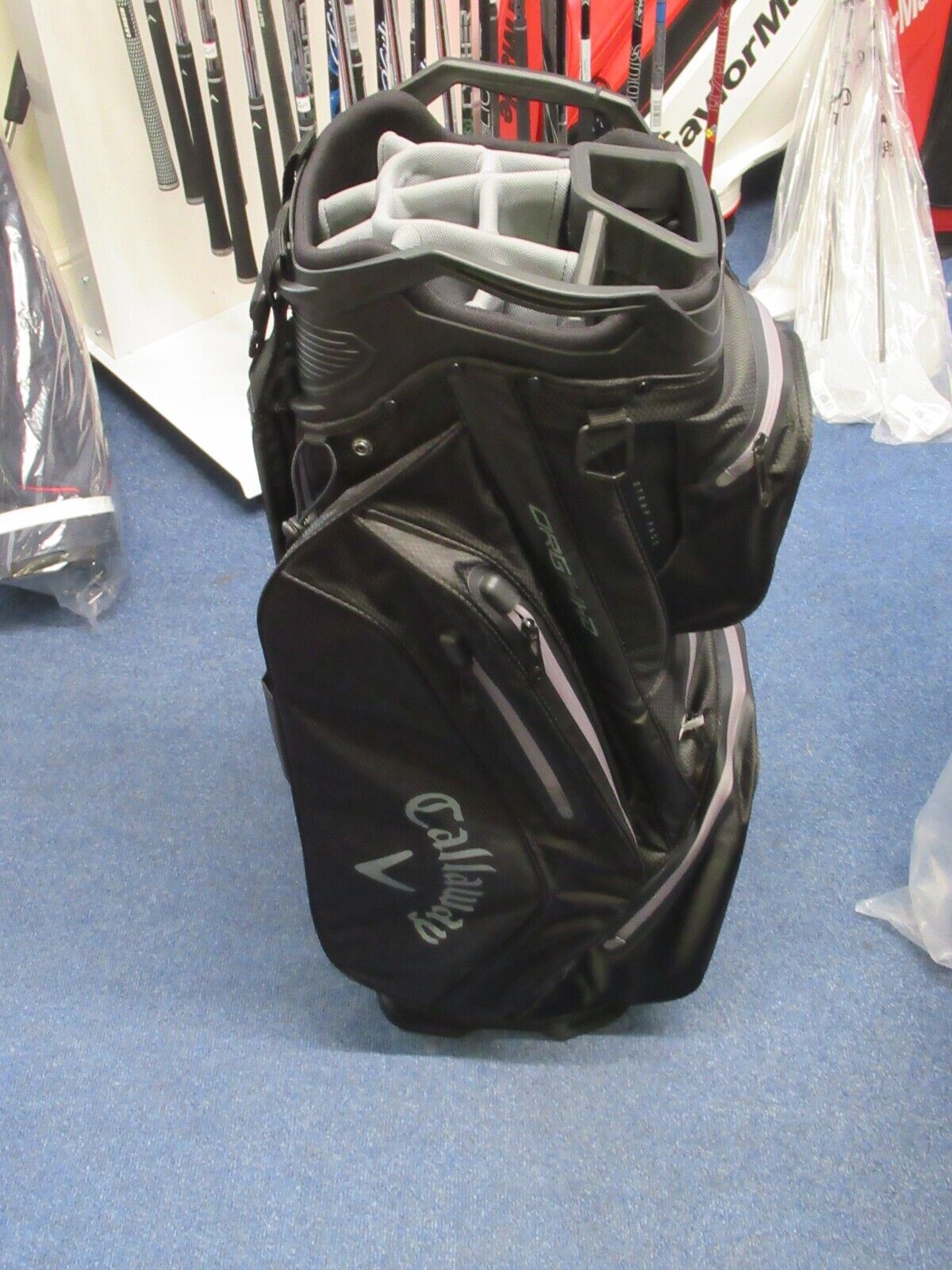 new callaway golf org 14 way hyper dry waterproof cart bag black/grey