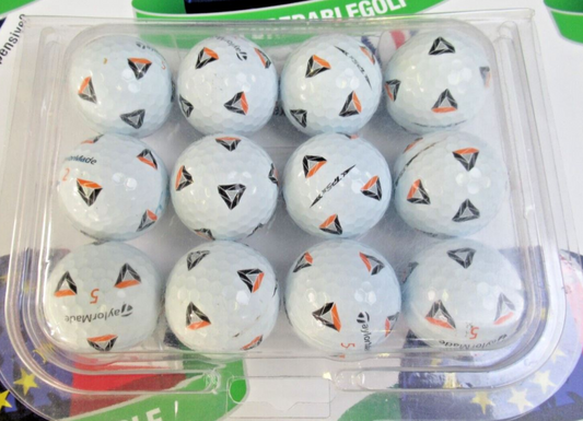 12 taylormade tp5 x pix golf balls pearl/pearl 1 grade