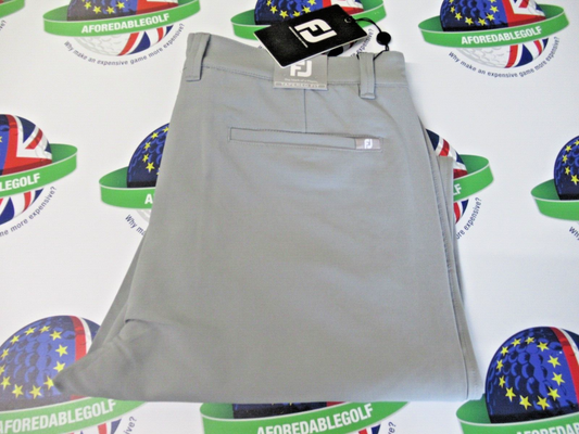 footjoy performance tapered fit trousers grey waist 38" x leg 32"