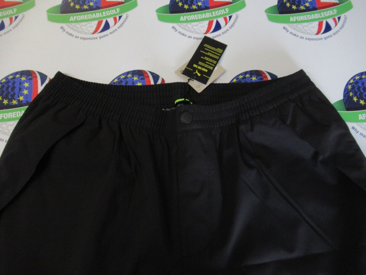 puma drylbl waterproof black trousers waist 36" x leg 31"