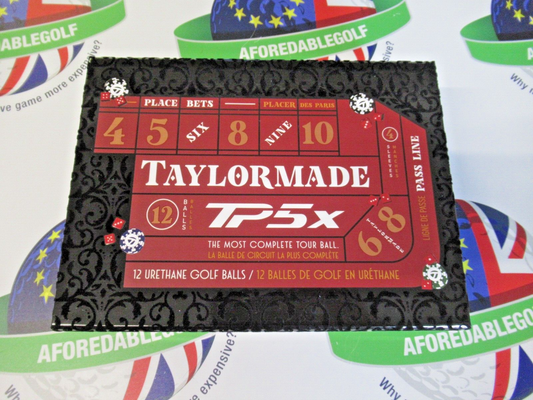 new 12 taylormade vault limited edition tp5 x pix dice golf balls