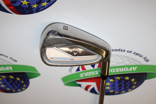 used callaway ai smoke hl 8 iron true temper dynamic gold r300 steel regular