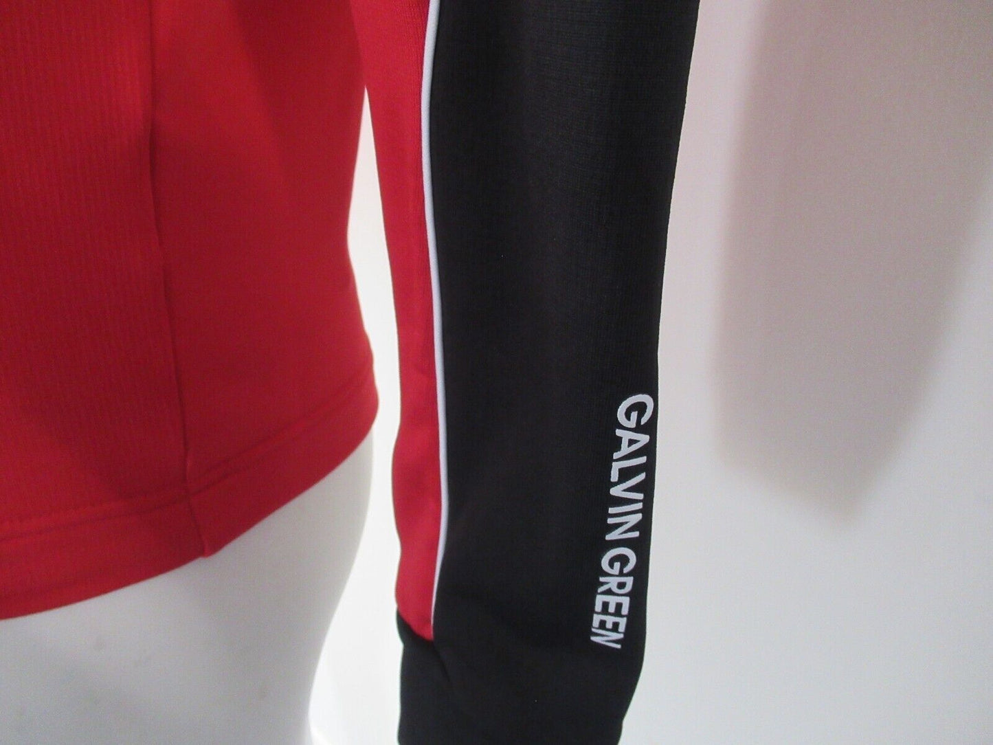 galvin green dave insula 1/2 zip pullover red/black uk size small