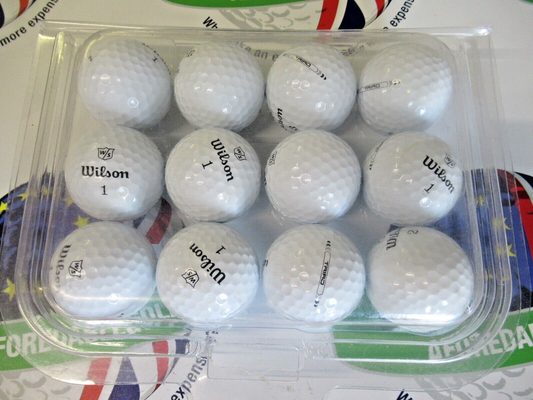 12 wilson staff triad golf balls pearl/pearl 1 grade