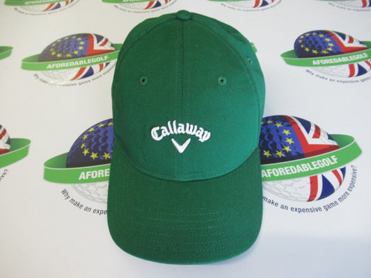 callaway limited edition heritage twill lucky green adjustable golf cap