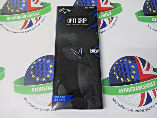 callaway opti grip black wet weather gloves small pair