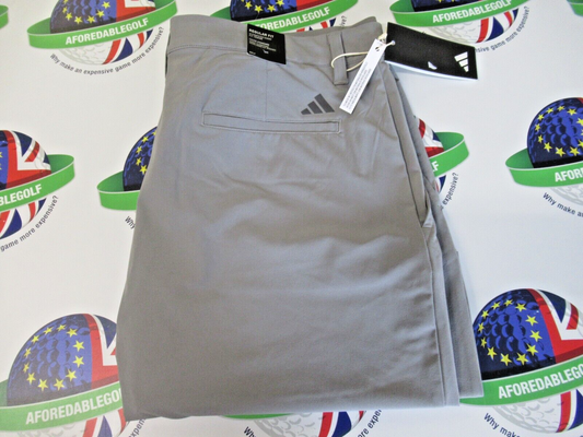 adidas ultimate 365 8.5" seam golf shorts grey waist 36"