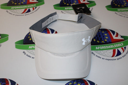 new under armour iso chill launch white adjustable golf  visor