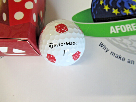 new 3 taylormade vault limited edition tp5 pix dice golf balls