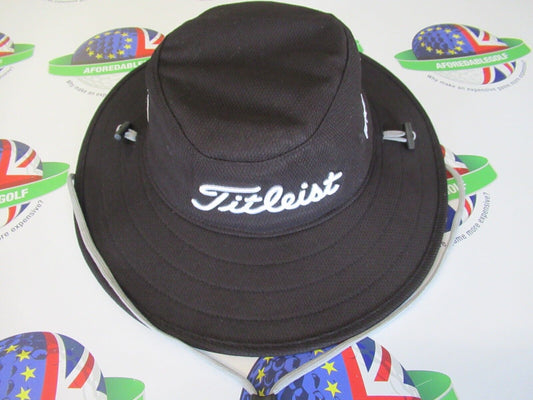 titleist tour aussie hat black blocks the sun upf 50+ one size fits all