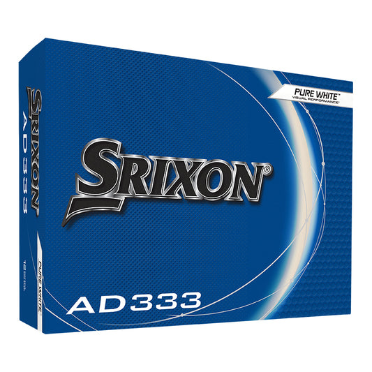 1 Dozen Srixon AD333 Pure White Golf Balls