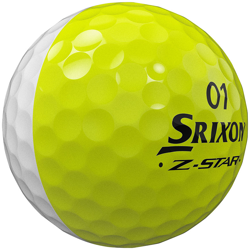 1 Dozen Srixon Z-Star Tour Divide Yellow/White 2024 Golf Balls