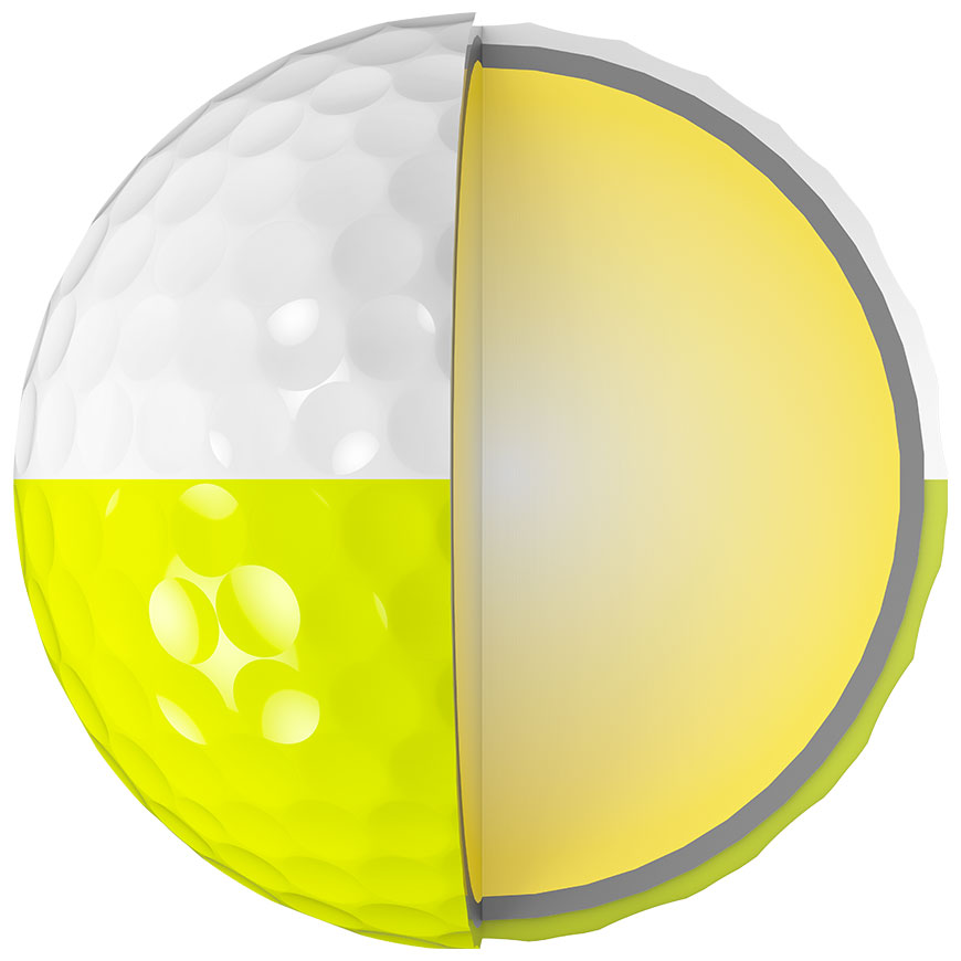 1 Dozen Srixon Z-Star Tour Divide Yellow/White 2024 Golf Balls