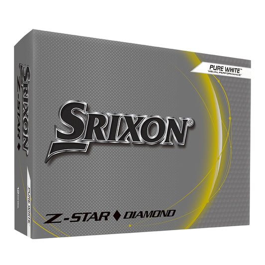 12 Srixon Z-Star Diamond Pure White 2024 Golf Balls