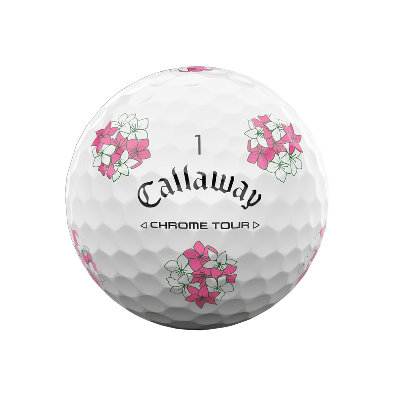 new 12 callaway chrome tour truvis limited edition masters 2024 golf balls