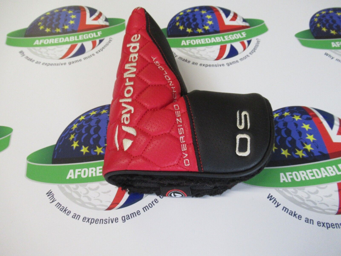 used taylormade os red/black blade putter head cover