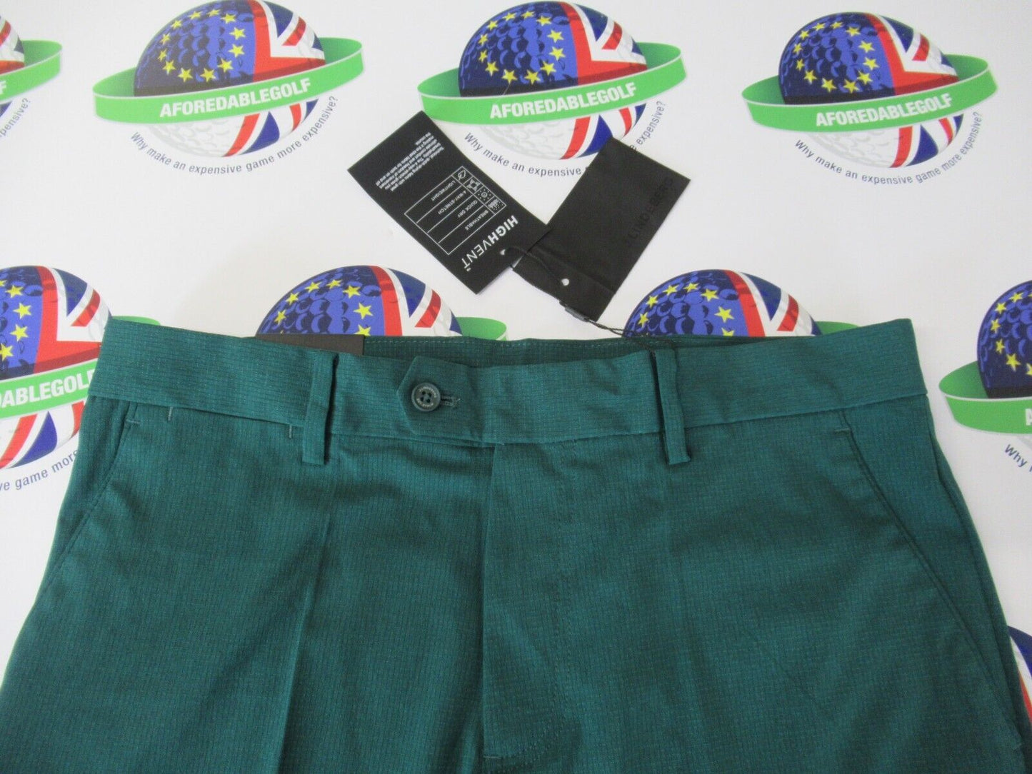 j lindeberg vent shorts rain forest golf shorts waist 30"