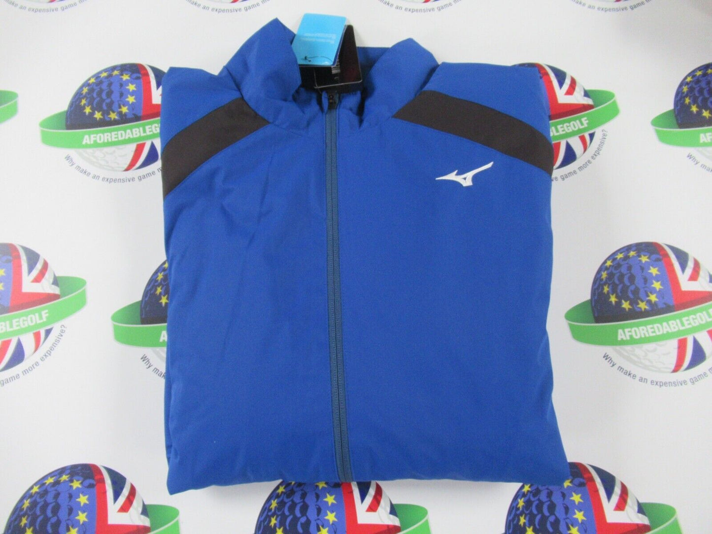 mizuno breath thermo move tech jacket blue uk size medium