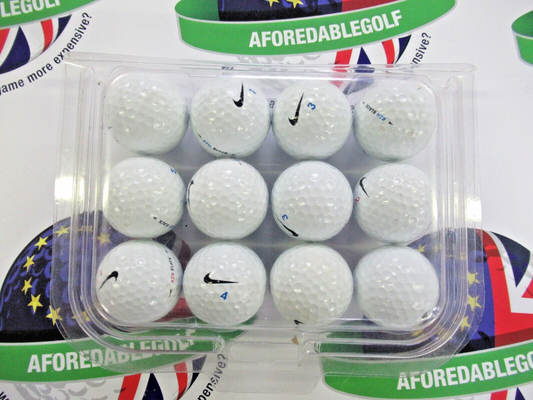 12 nike rzn black golf balls pearl/pearl 1 grade