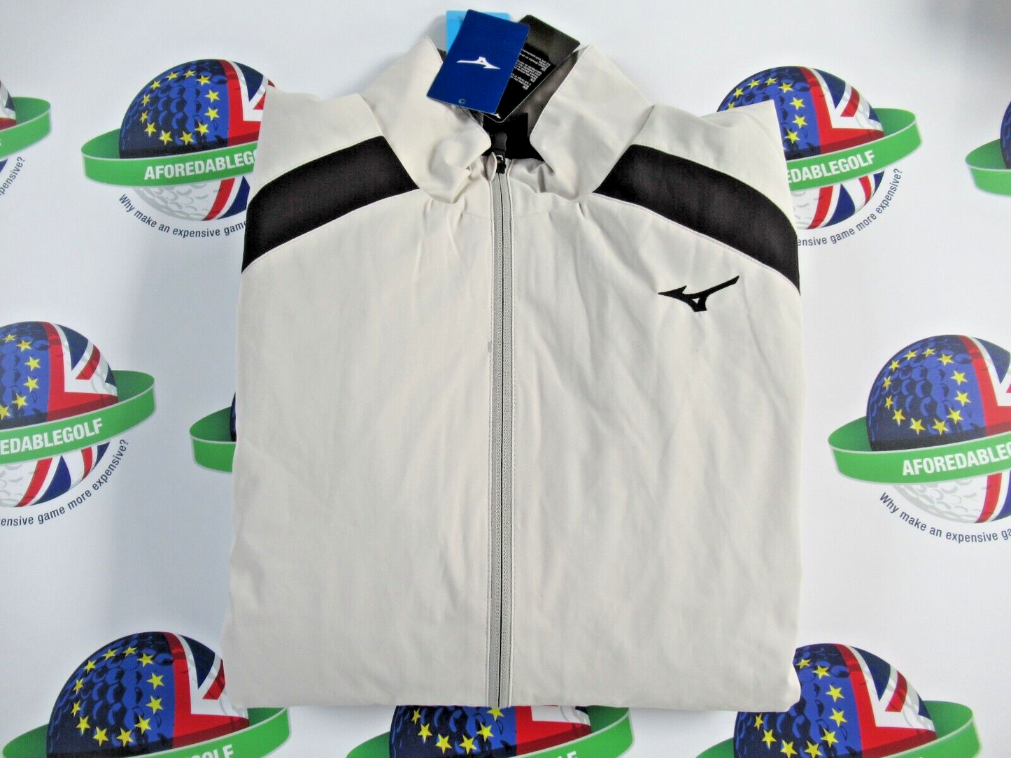 mizuno breath thermo move tech jacket grey uk size large