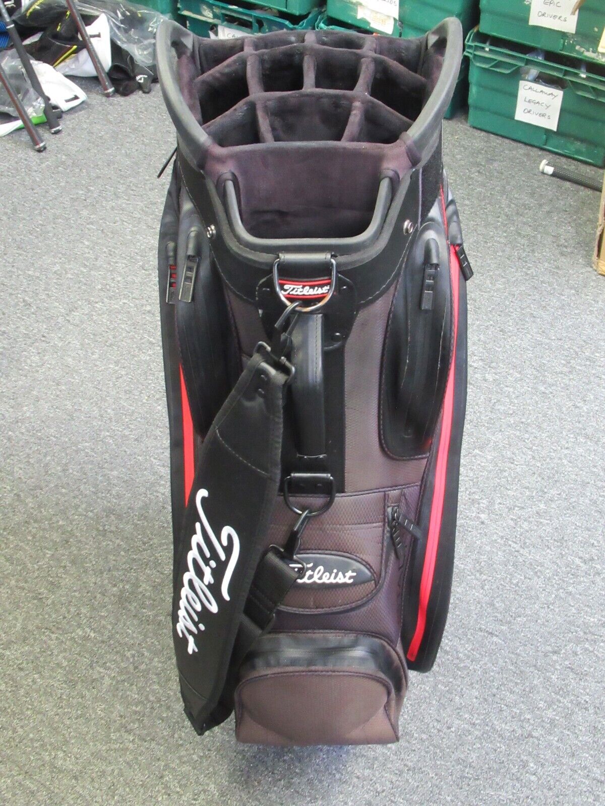 Titleist jet black collection online stadry premium cart bag