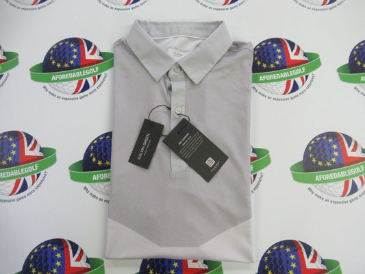 galvin green mateus ventil8 plus polo shirt grey/sharks/white uk size xxl