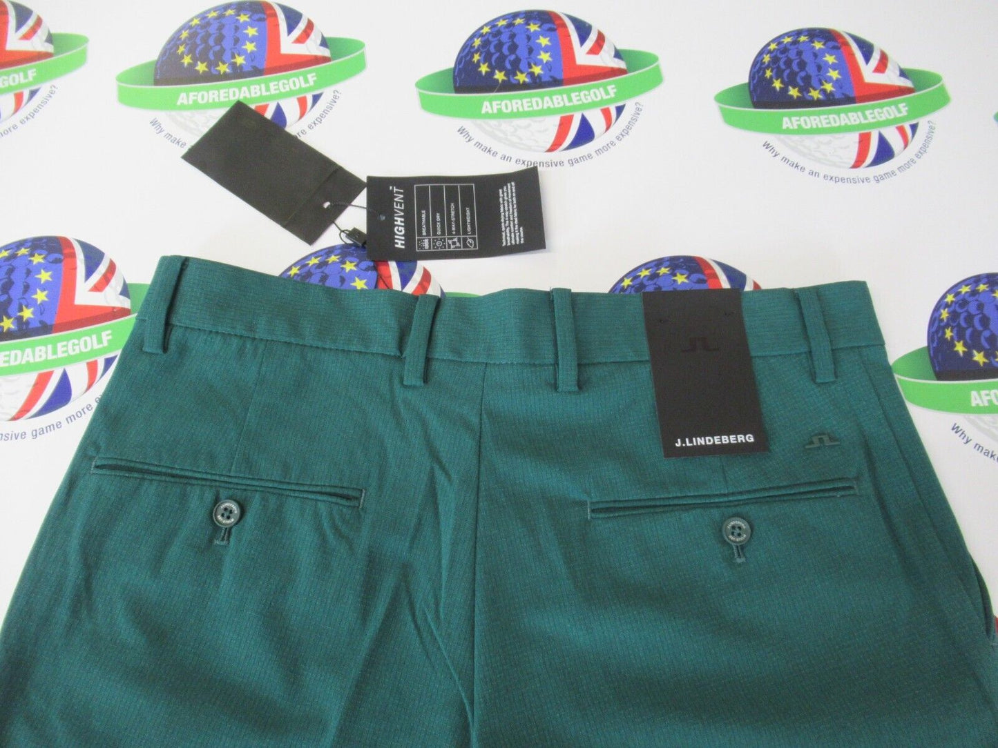 j lindeberg vent shorts rain forest golf shorts waist 30"